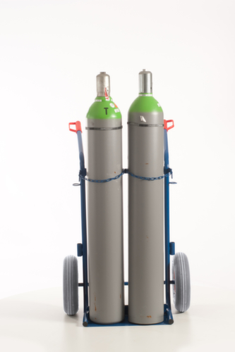 Rollcart Flaschenkarre, für 2x40/50 l Flasche, Luft-Bereifung Standard 12 L