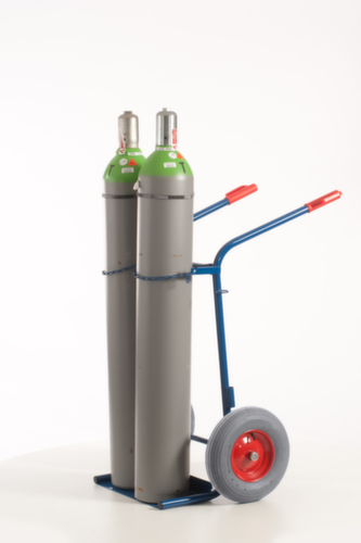 Rollcart Flaschenkarre, für 2x40/50 l Flasche, Luft-Bereifung Standard 14 L