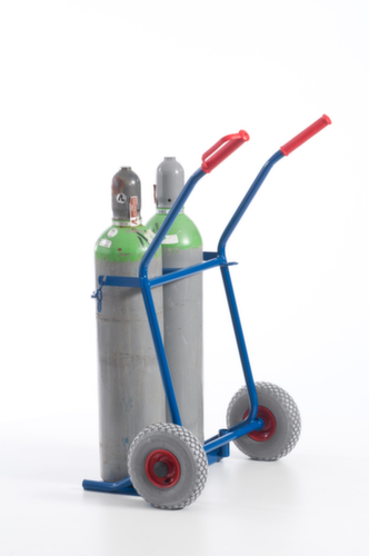 Rollcart Flaschenkarre, für 2x20 l Flasche, Luft-Bereifung Standard 4 L