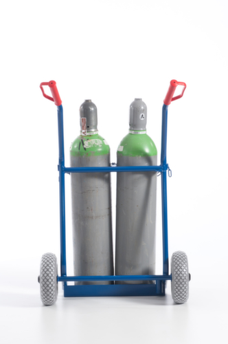 Rollcart Flaschenkarre, für 2x20 l Flasche, Luft-Bereifung Standard 6 L
