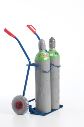 Rollcart Flaschenkarre, für 2x20 l Flasche, Luft-Bereifung Standard 10 L