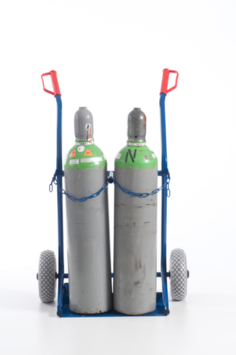Rollcart Flaschenkarre, für 2x20 l Flasche, Luft-Bereifung Standard 12 L