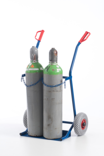 Rollcart Flaschenkarre, für 2x20 l Flasche, Luft-Bereifung Standard 13 L