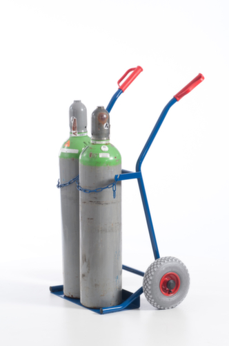 Rollcart Flaschenkarre, für 2x20 l Flasche, Luft-Bereifung Standard 14 L