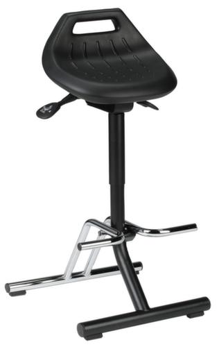 bimos Klappbare Stehhilfe, Sitzhöhe 640 - 840 mm, Gestell schwarz/chrom Standard 1 L