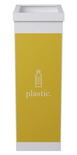 Paperflow Wertstoffsammler aus Polystyrol, 60 l, gelb/weiß Standard 1 L