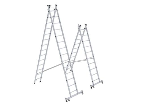 MUNK Mehrzweck-Kombileiter mit nivello®-Traverse/-Leiterschuhen Standard 1 L