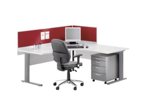Nowy Styl Höhenverstellbarer Freiform-Schreibtisch E10 mit 4-Fußgestell aus Quadratrohr Standard 1 L