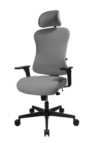 Topstar Bürodrehstuhl Art Comfort mit Kopfstütze, grau Standard 6 L
