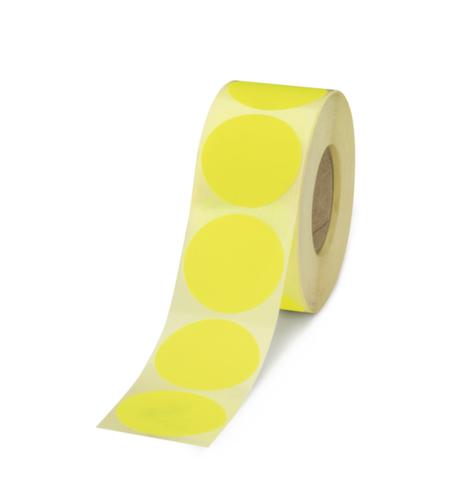 Permanent klebende Markierungspunkte neonfarbend, gelb Standard 1 L