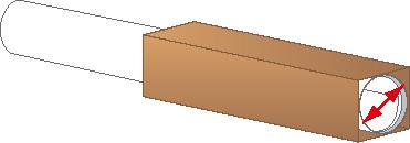 Langer Faltkarton QUATTROPACK mit Selbstklebeverschluss, 1-wellig, 700 x 105 x 105 mm Technische Zeichnung 1 L
