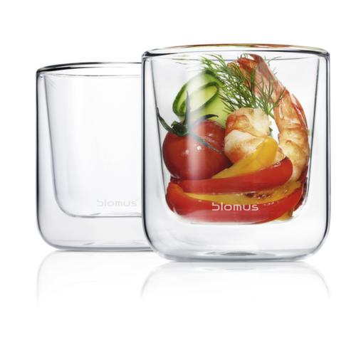 Blomus Tassen-Set NERO, 2 Gläser ohne Henkel Standard 1 L