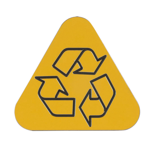 Auflagedeckel PURE für Abfallbehälter, gelb Detail 1 L