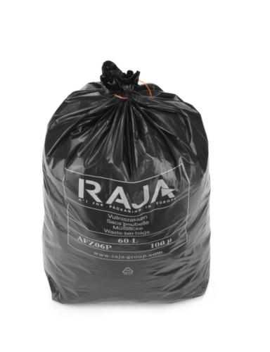 Raja Müllsack für schwere Abfälle, 60 l, schwarz Standard 2 L