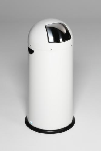 Push-Abfallbehälter, 40 l, weiß Standard 4 L