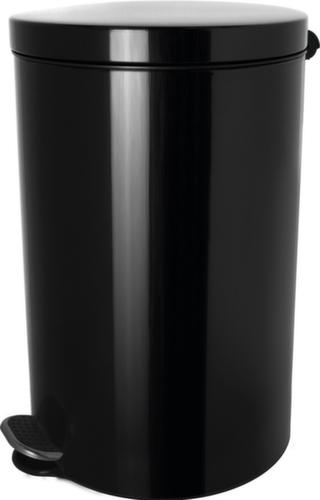 helit Antibakterieller Tretabfallbehälter the knight, 3 l, schwarz Standard 2 L