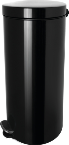 helit Antibakterieller Tretabfallbehälter the knight, 30 l, schwarz Standard 2 L