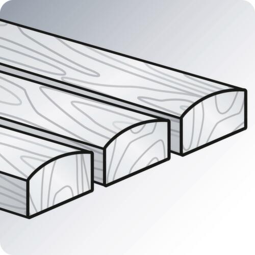 C+P Umkleidebank schwarzgrau mit Haken und Holzleisten Technische Zeichnung 1 L