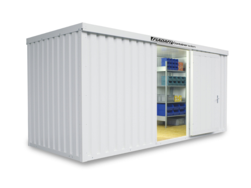 Säbu Isolierter Materialcontainer FLADAFI® IC 1500 mit Fußboden fertig montiert Standard 1 L