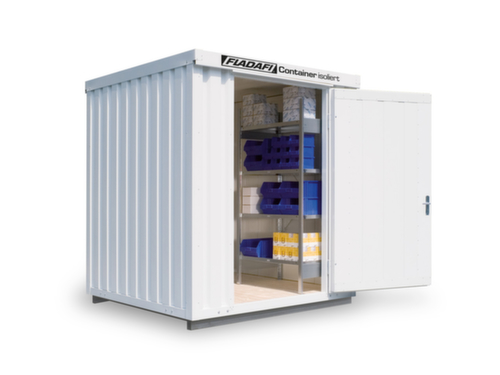 Säbu Isolierter Materialcontainer FLADAFI® IC 1200 mit Fußboden fertig montiert Standard 1 L