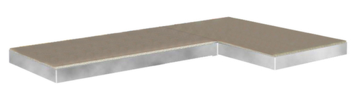 Spanplattenboden für Lager-Eckregal, Breite x Tiefe 890 x 590 mm Standard 1 L