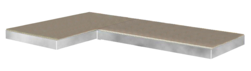 Spanplattenboden für Lager-Eckregal, Breite x Tiefe 890 x 490 mm Standard 1 L