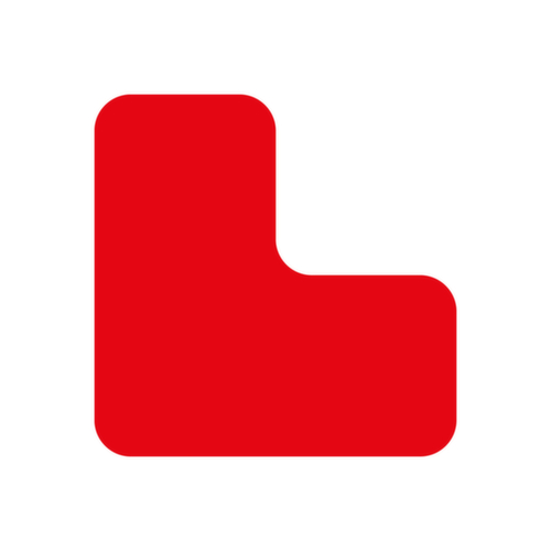 EICHNER Klebesymbol, L-Form, rot Standard 1 L