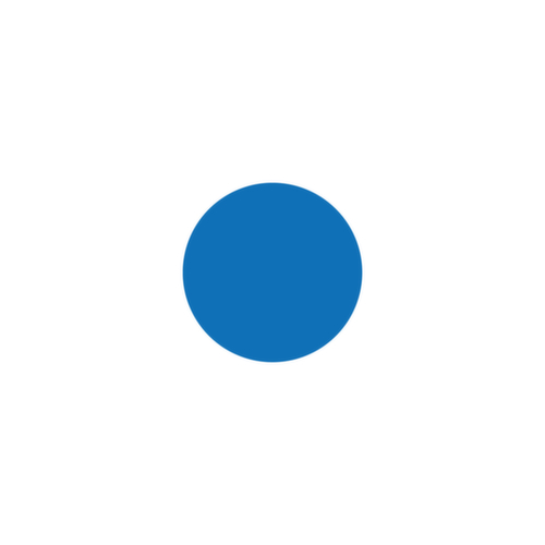 EICHNER Klebesymbol, Kreis, blau Standard 1 L