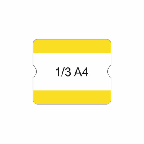 EICHNER Selbstklebende Beschriftungstasche, gelb Standard 1 L