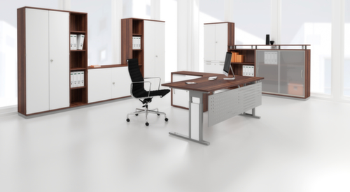 Gera Höhenverstellbarer Schreibtisch Pro mit C-Fußgestell Milieu 1 L