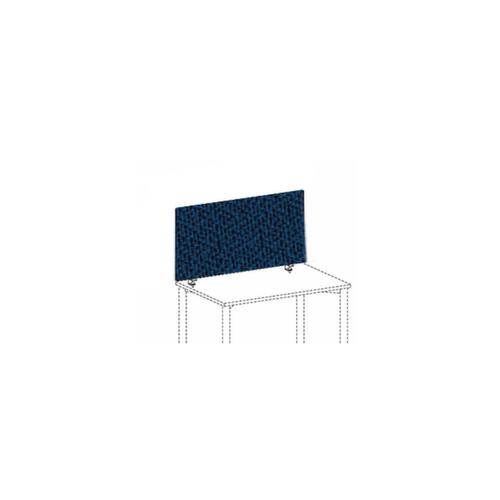 Gera Schallabsorbierende Tischtrennwand Pro, Höhe x Breite 600 x 1000 mm, Wand blau