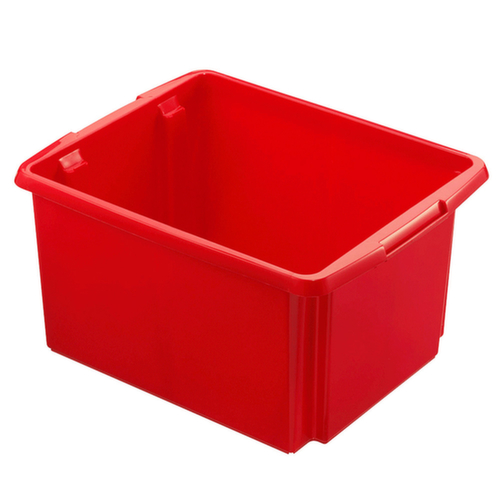 Leichter Drehstapelbehälter, rot, Inhalt 32 l Standard 1 L