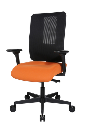 Topstar Bürodrehstuhl Sitness Open X (N) Deluxe inkl. AL "TW2" mit Schiebesitz, Netzrückenlehne, orange Standard 2 L