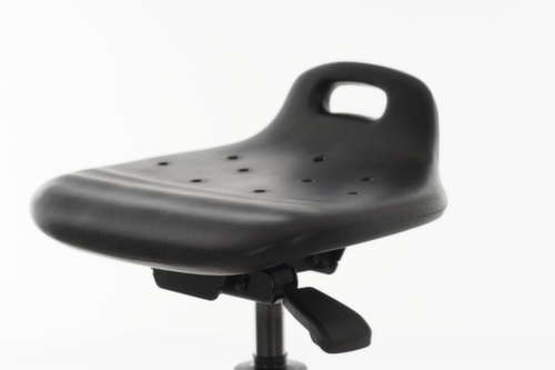 Lotz Stehhilfe mit neigbarem PU-Sitz, Sitzhöhe 530 - 780 mm Standard 2 L