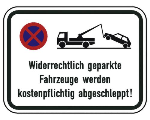 Parkplatzschild SafetyMarking® Halteverbot/"Widerrechtlich parkende Fahrzeuge..." Standard 1 L