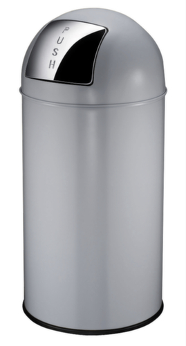 Feuersicherer Abfallbehälter EKO Pushcan, 40 l, grau Standard 1 L