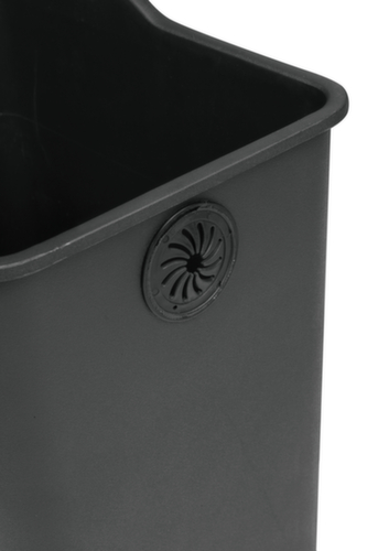 Edelstahl-Tretabfallbehälter EKO Rejoice mit Kunststoffdeckel, 2 x 12 l Detail 1 L