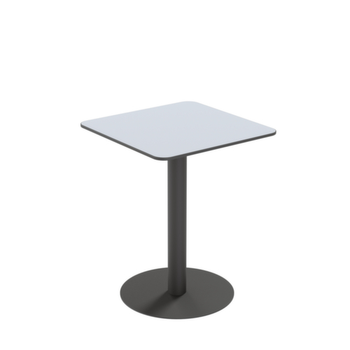 Paperflow Wetterfester Outdoor-Tisch Cross, Breite x Tiefe 600 x 600 mm, Platte grau Standard 1 L