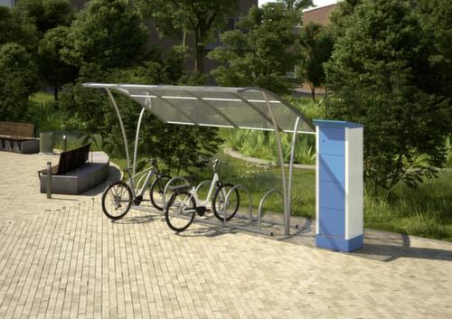 Thurmetall E-Bike Ladestation, Ausführung D, A, NL, RAL7035 Lichtgrau/RAL7035 Lichtgrau Milieu 1 L