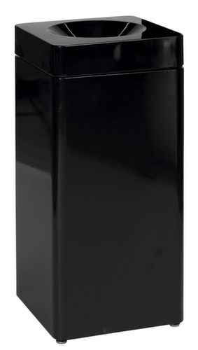 Selbstlöschender Wertstoffbehälter probbax®, 40 l, schwarz, Kopfteil schwarz Standard 1 L