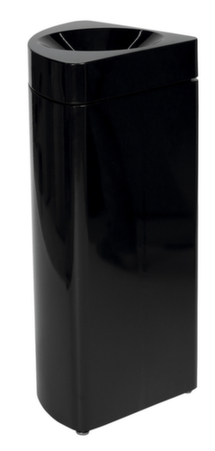 Selbstlöschender Wertstoffbehälter probbax®, 40 l, schwarz, Kopfteil schwarz Standard 1 L