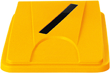 Deckel probbax® für Papier für Wertstoffsammler, gelb Standard 1 L