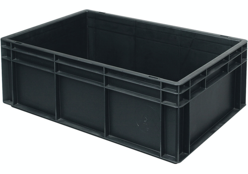 ESD-Stapelbehälter, schwarz, Inhalt 43 l Standard 1 L