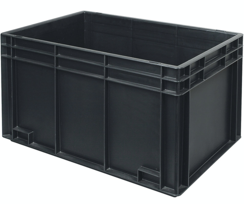 ESD-Stapelbehälter, schwarz, Inhalt 65 l Standard 1 L