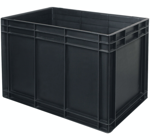 ESD-Stapelbehälter, schwarz, Inhalt 80 l Standard 1 L