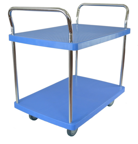 Kunststoff-Servierwagen, Traglast 150 kg, 2 Etagen Standard 3 L