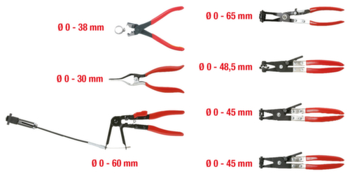 KS Tools KFZ Schlauchschellenzangen-Satz Standard 2 L