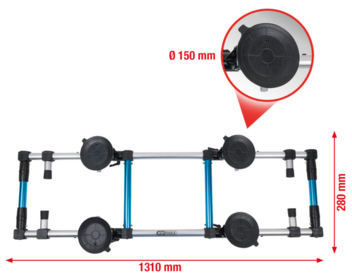 KS Tools Vierfach-Saugheber Standard 2 L