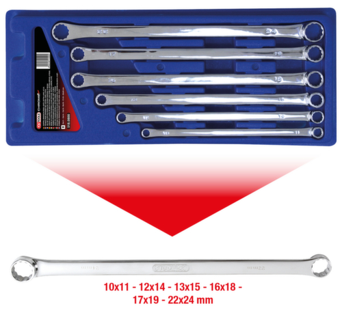 KS Tools CHROMEplus Doppel-Ringschlüssel-Satz Standard 2 L