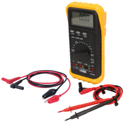 Digital Multimeter inkl. Prüfspitzen und Krokodilklemmen Standard 3 L
